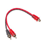 Cable Adaptador De Audio RCA Divisor «Y» 1 hembra a 2 machos
