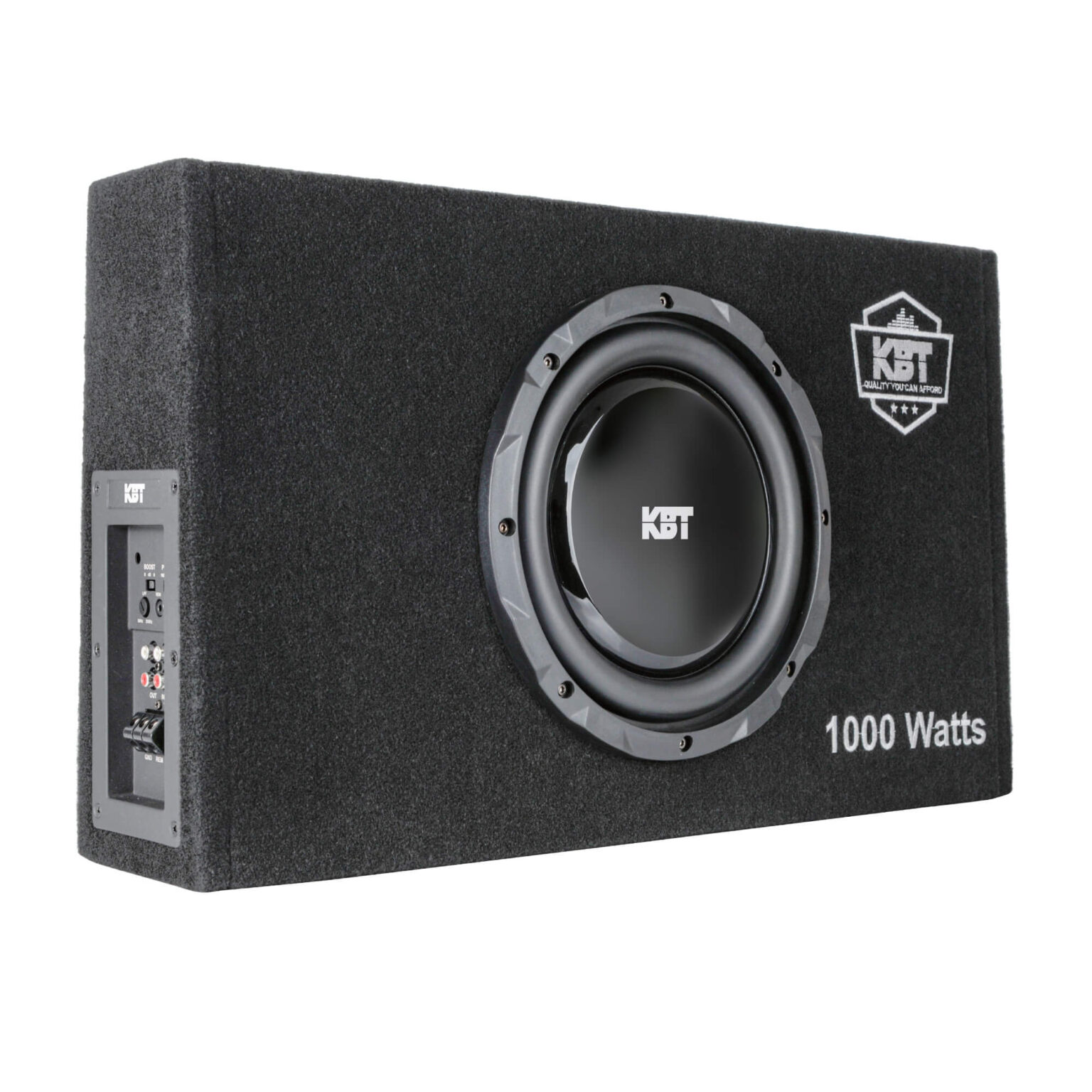 Subwoofer Plano 10″ en Caja Porteada con Amplificador 1000W KSL10P